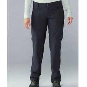 New Kuhl Horizn RECCO Convertible Cargo Hiking Pants In Raven Gray Size 8 Long